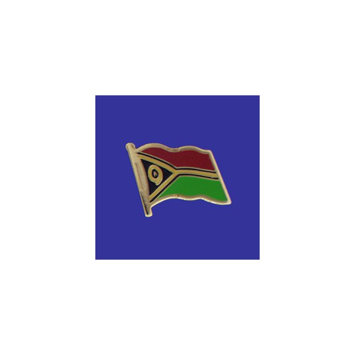 Vanuatu Lapel Pin (Single Waving Flag)