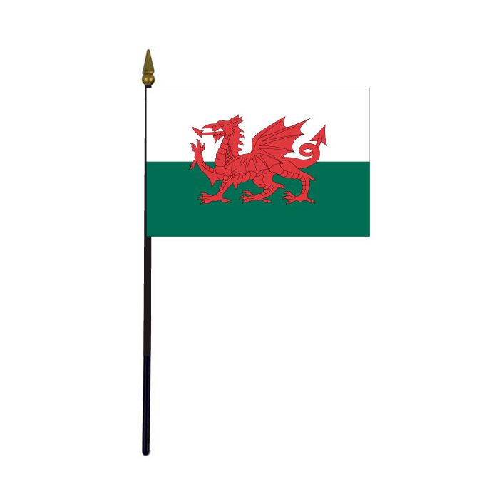Wales Stick Flag - 4x6"