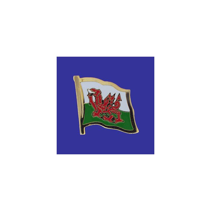 Wales Lapel Pin (Single Waving Flag)