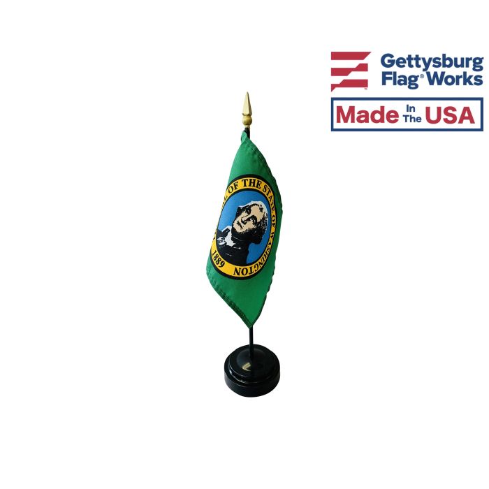 Washington State Stick Flag - 4x6"