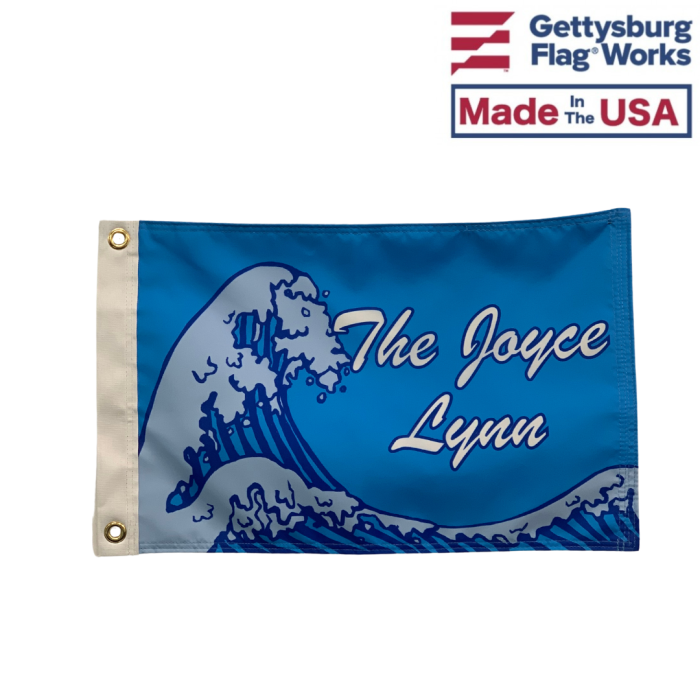 Custom Wave Boat Flag