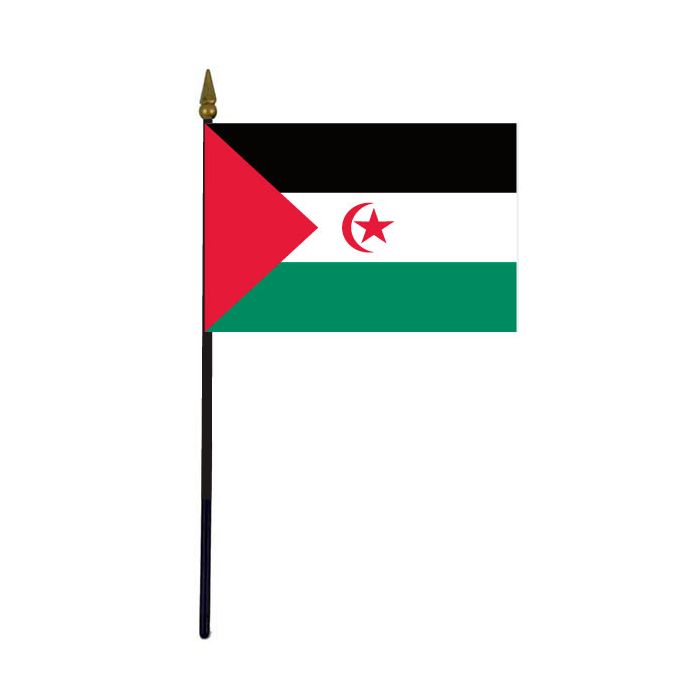 Western Sahara Stick Flag - 4x6"