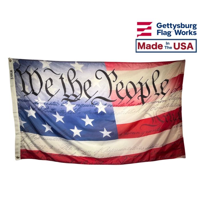 We The People Flag Made in USA by Gettysburg Flag Works