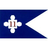 11th Corp HQ Guidon (1863) Flag - 3x5'