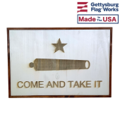 "Come and Take It" Hand-Made Wood Carving Wall Art
