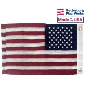 American Flag, Nylon, Grommets - 12x18"