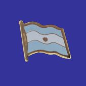 Argentina (seal design) Lapel Pin (Single Waving Flag)