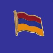 Armenia Lapel Pin (Single Waving Flag)