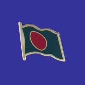 Bangladesh Lapel Pin (Single Waving Flag)