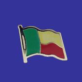 Benin Lapel Pin (Single Waving Flag)