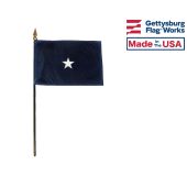 Navy Commodore Stick Flag - 4x6"