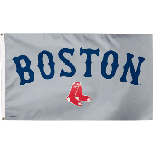 Gray Boston Red Sox Flag