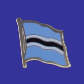 Botswana Lapel Pin (Single Waving Flag)
