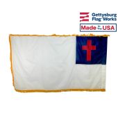 Fringed Christian Indoor Flag 