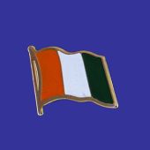 Cote D'Ivoire Lapel Pin (Single Waving Flag)