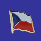 Czech Republic Lapel Pin (Single Waving Flag)