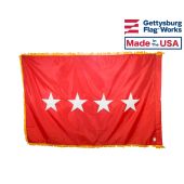 Army General (4 Star) Army Officer Indoor Flag - Choose Options