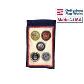 US Armed Forces (5 Branches) Garden Flag 