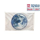 Outdoor Earth Flag on White 