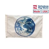 Outdoor Earth Flag on White 