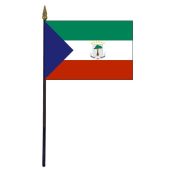 Equatorial Guinea Stick Flag - 4x6"