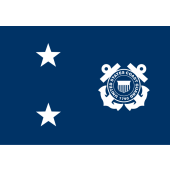 Coast Guard Rear Admiral (2 star) Officer Indoor Flag - Choose Options