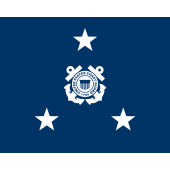 Coast Guard Vice Admiral (3 star) Officer Outdoor Flag - Choose Options
