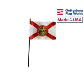 Florida State Stick Flag - 4x6"