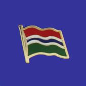 Gambia Lapel Pin (Single Waving Flag)