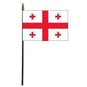 Georgia Republic Stick Flag - 4x6"