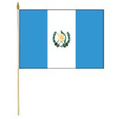 Guatemala Stick Flag (with Seal)