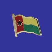 Guinea Bissau Lapel Pin (Single Waving Flag)