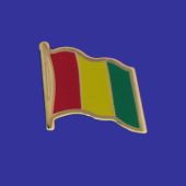 Guinea Lapel Pin (Single Waving Flag)