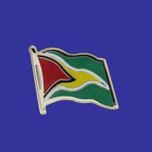 Guyana Lapel Pin (Single Waving Flag)