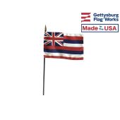 Hawaii State Stick Flag - 4x6"