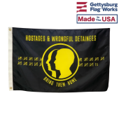 Hostage and Wrongful Detainee Flag - Sewn Appliqué