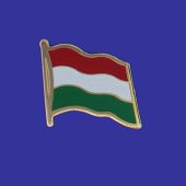 Hungary Lapel Pin (Single Waving Flag)