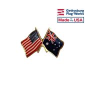 Australia Lapel Pin (with US Flag)