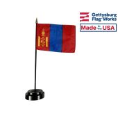 Mongolia Stick Flag - 4x6"