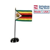 Zimbabwe Stick Flag - 4x6"