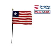 Liberia Stick Flag - 4x6"