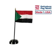 Sudan Stick Flag - 4x6"