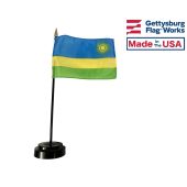 Rwanda Stick Flag - 4x6"