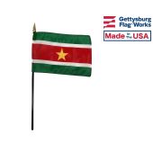 Suriname Stick Flag - 4x6"