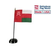 Oman Stick Flag - 4x6"