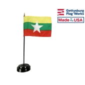 Myanmar Stick Flag - 4x6"