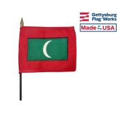 Maldives Stick Flag - 4x6"