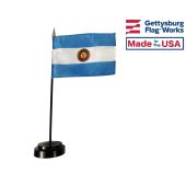 Argentina Stick Flag (with seal) - 4x6"