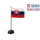 Slovakia Stick Flag - 4x6"