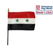 Syria Stick Flag - 4x6"
